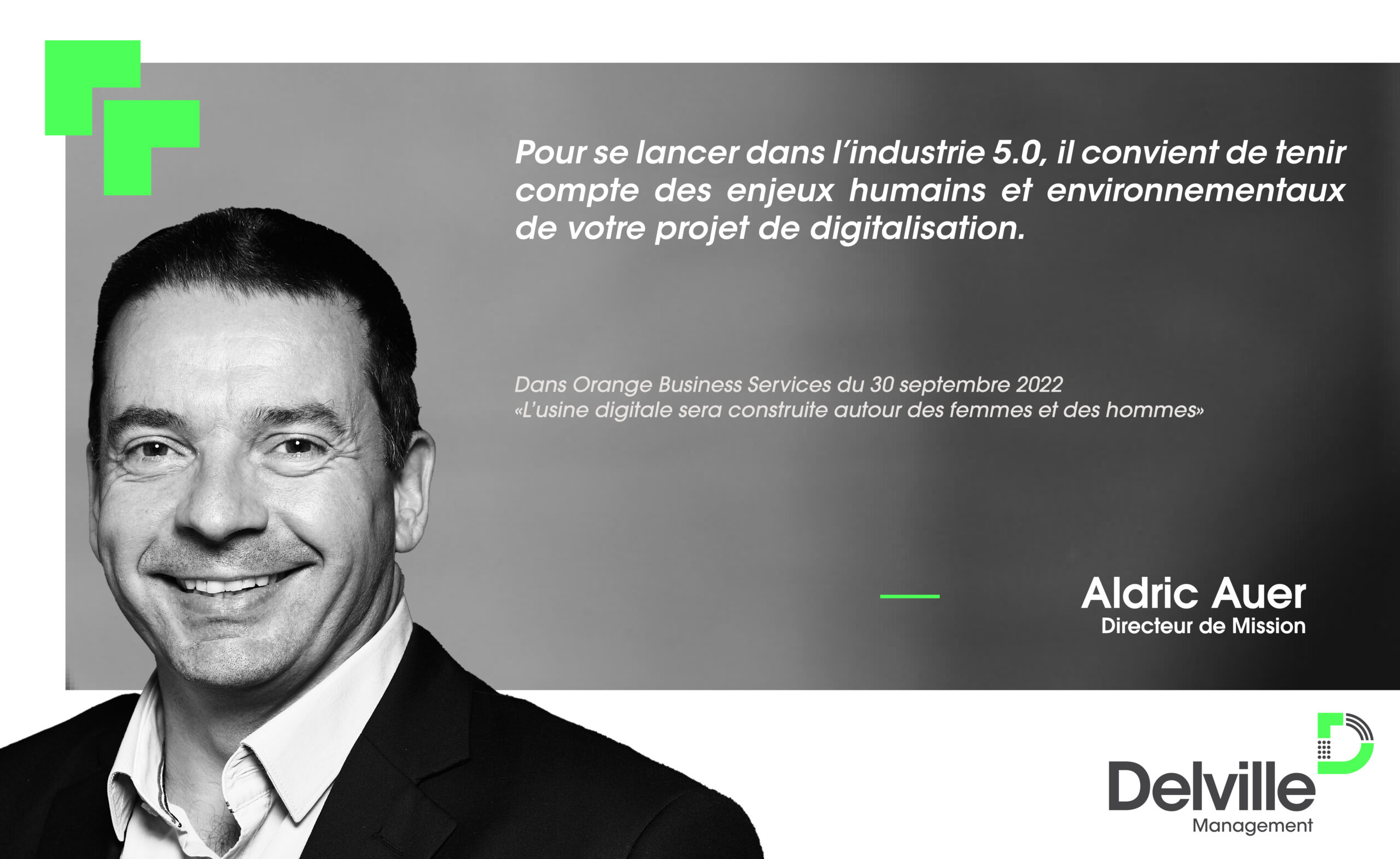 Aldric Auer, Directeur de mission chez Delville Management