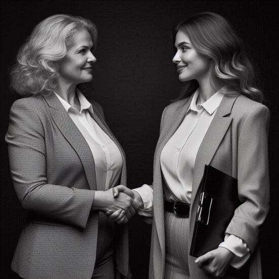 management de transition entre deux femmes