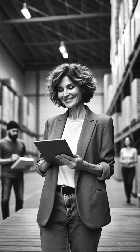 management_de_transition_supply_chain_femme